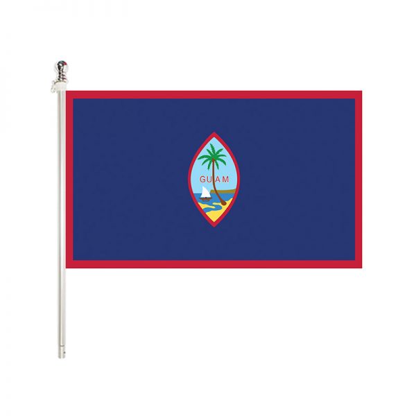GUAM 3X5 FLAG STANDARD LEFT GROMMETS FEATHER FLAG NATION