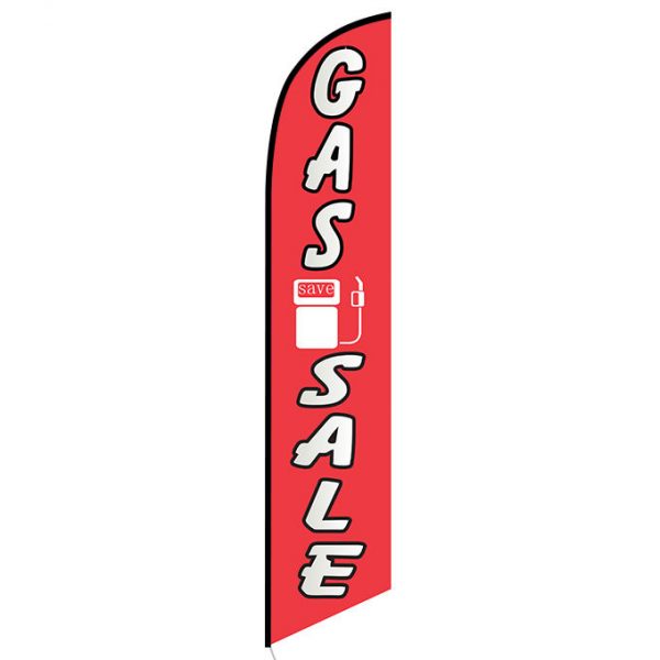 Gas Sale Feather Flag