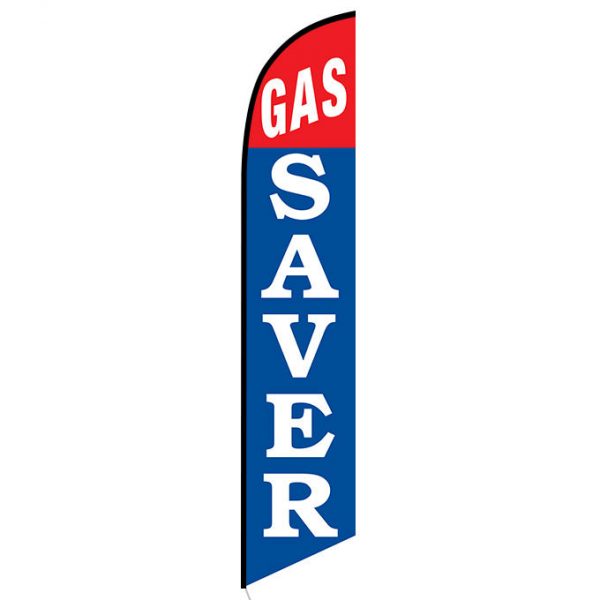 Gas Saver feather flag