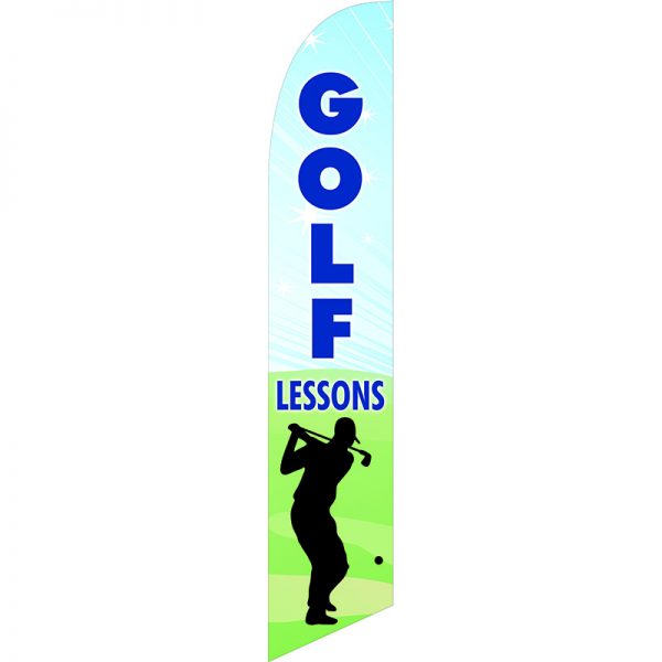 Golf Lessons Feather Flag