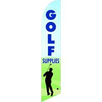 Golf Supplies Feather Flag with Ground Spike