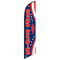 Grand Opening (patriotic) Feather Flag