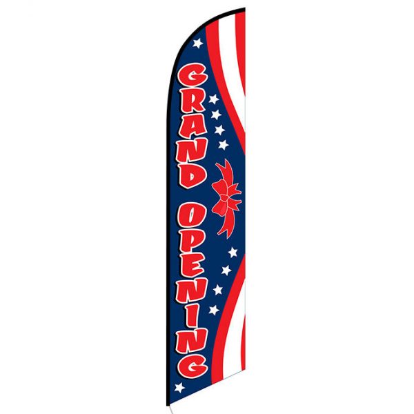 Grand Opening (patriotic) Feather Flag FFN-5661 front
