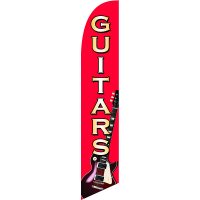 Guitars Feather Flag Kit with Ground Stake