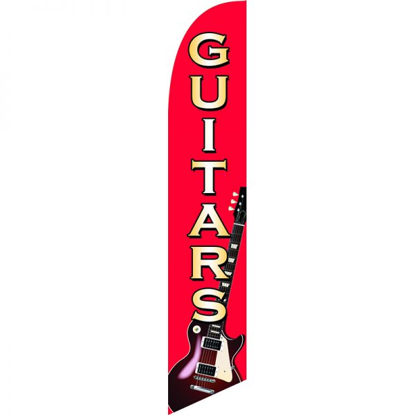 Guitars Feather Flag
