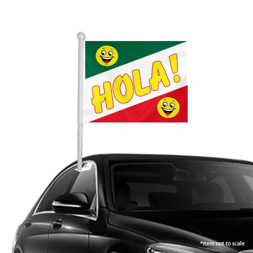 Hola Window Clip-on Flags