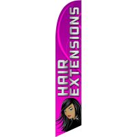 Hair Extensions Feather Flag Kit with Ground Stake
