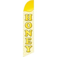 Honey Feather Flag Kit with Ground Stake