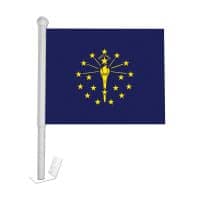 Indiana Window Clip-on Flag