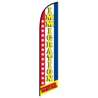 Immigration service feather flag
