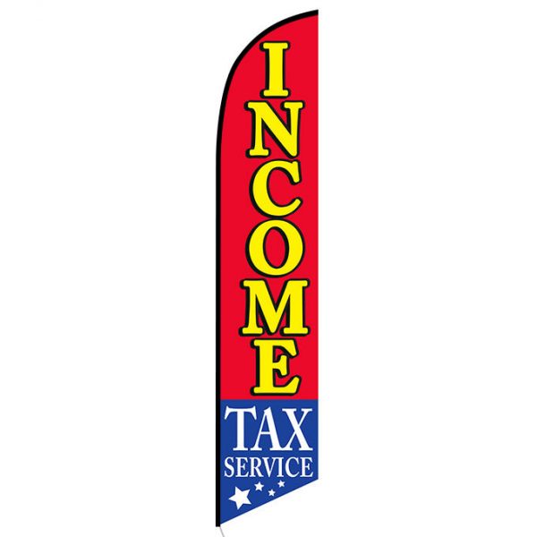 Income Tax flag banner