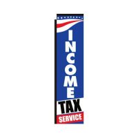 Income Tax Service Rectangle Flag