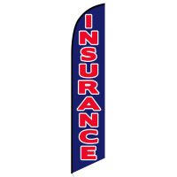 Insurance blue feather flag