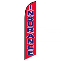 Insurance red feather flag