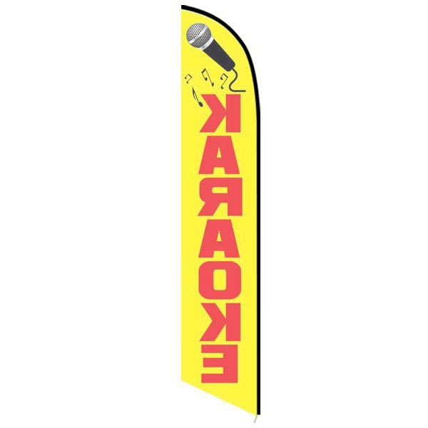 Karaoke feather flag