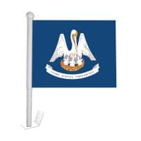 Louisiana Window Clip-on Flag