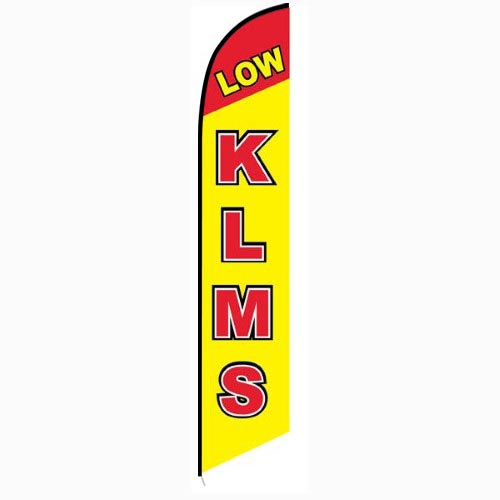 Low KLMS feather flag