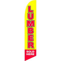 Lumber Sold Here Feather Flag Kit with Ground Stake