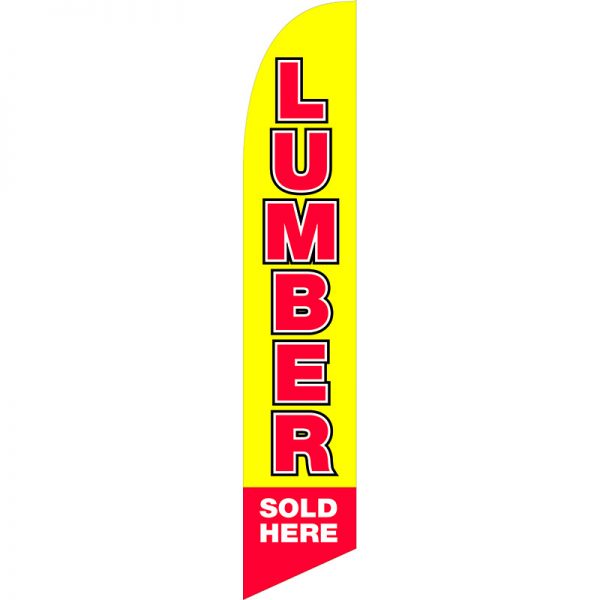 Lumber Sold Here Feather Flag