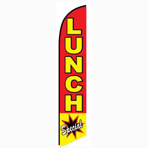 Lunch Special Feather Flag