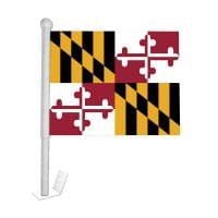 Maryland Window Clip-on Flag