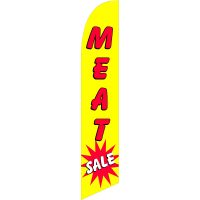 Meat Sale Feather Flag Kit with Ground Stake