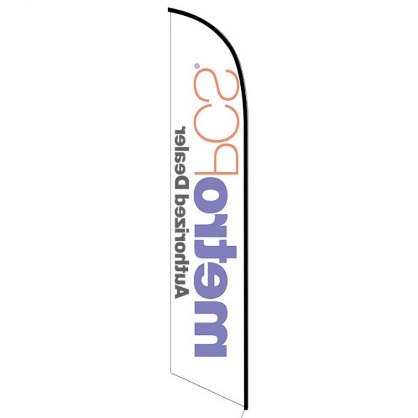 MetroPCS Authorized Dealer white Feather Flag