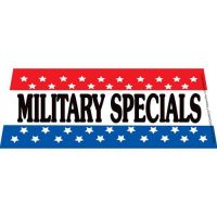 Military Specials windshield banner