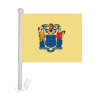 New Jersey Window Clip-on Flag