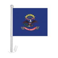 North Dakota Window Clip-on Flag