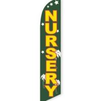 Nursery (Green) Feather Flag