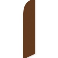 Solid Brown Colored Feather Banner Flag
