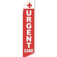 Urgent Care (Red) Feather Flag