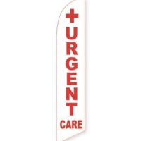 Urgent Care (White) Feather Flag