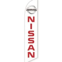 Nissan 2015 (White) Feather Flag