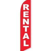 Rental (Red) Feather Flag