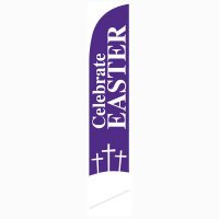 Celebrate Easter Feather Flag for Church