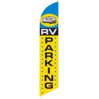 RV Parking feather flag