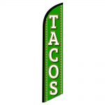 Tacos Burritos Feather Flag