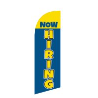 Small Now Hiring feather flag