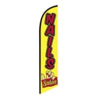 Nails Salon Feather Flag Yellow