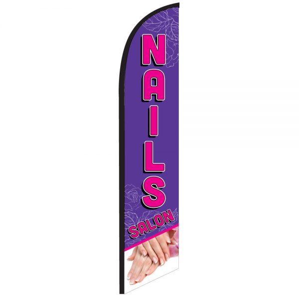 Nails Salon feather flag