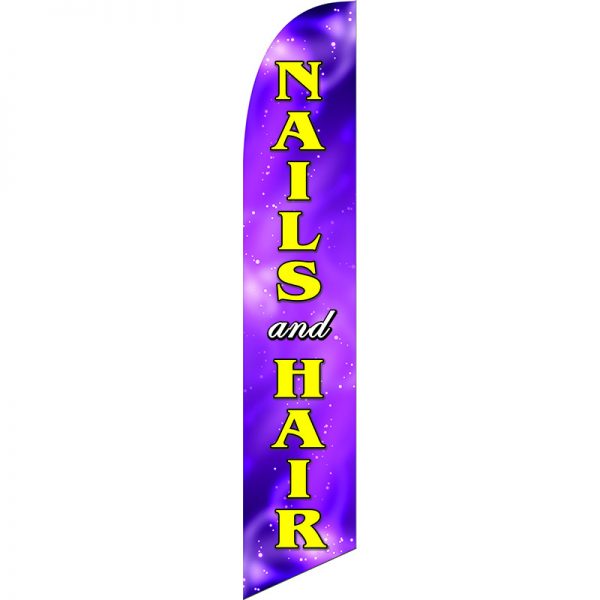 Nails Hair Feather Flag