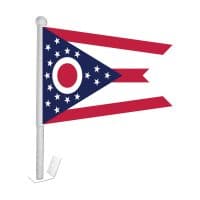 Ohio Window Clip-on Flag