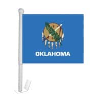 Oklahoma Window Clip-on Flag