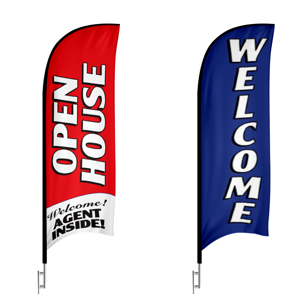 OPEN HOUSE WELCOME 6FT FEATHER FLAG