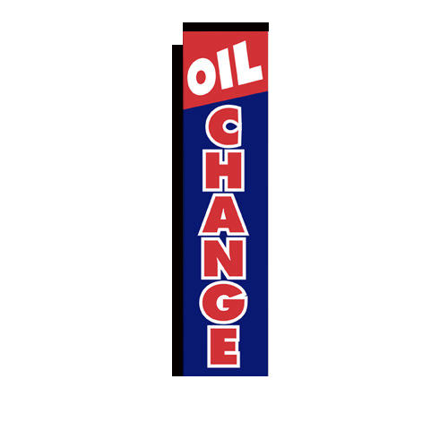 oil change rectangle flag