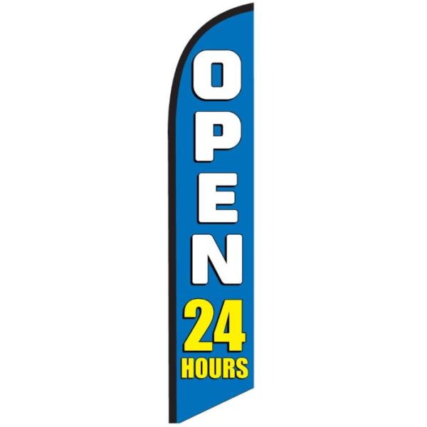Open-24-hours-blue-feather-flag-banner-NSFB-5823