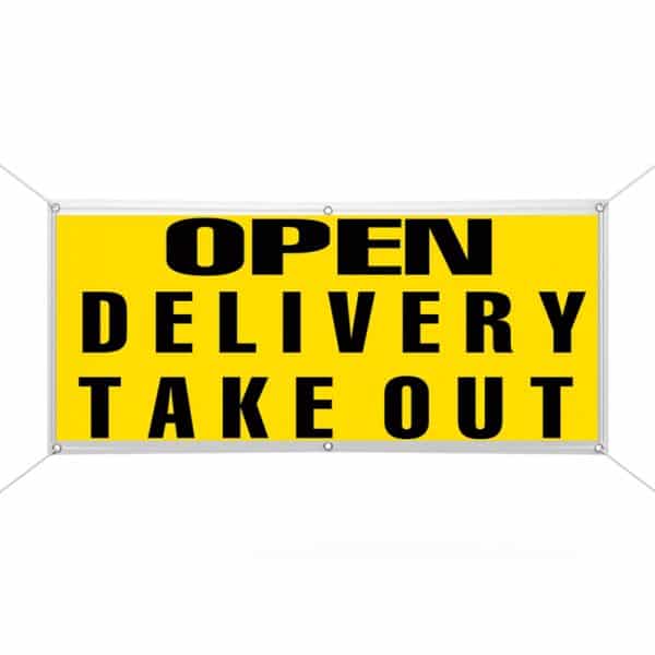 Open Delivery Take Out Banner