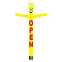 Yellow Open Inflatable Tube Man 18ft Air Powered Sky Dancer